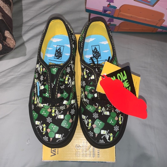Vans Authentic Kids Simpsons Glow Bart Size 13 k - Picture 3 of 9